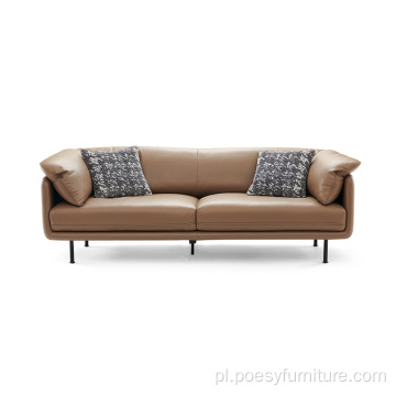 Sofa w salonie nowoczesny 3-osobowy zestaw sof